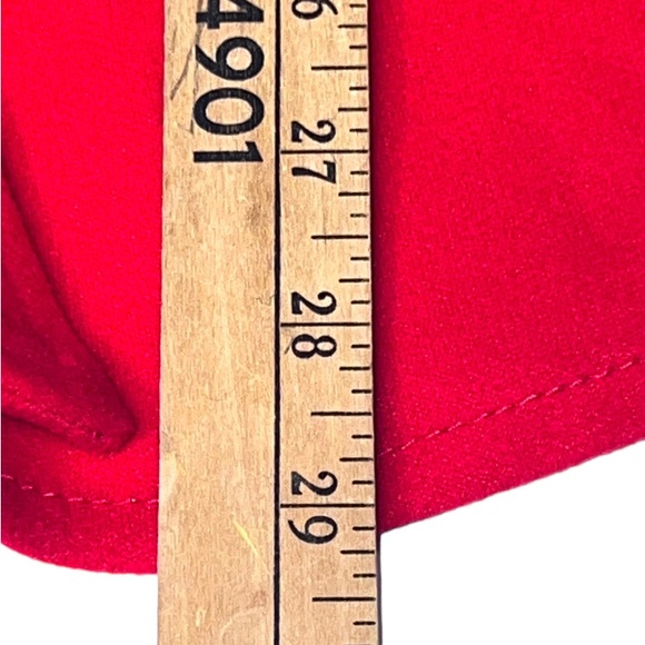 Cat & Jack Red Pea Coat w/ Removable Faux Fur Collar Girls XL LIKE NEW! - Picture 5 of 12